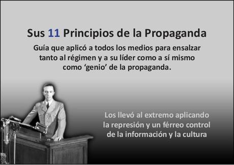 Resultado de imagen para 11 principios de la propaganda