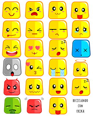 Pegatinas y guirnalda de emoji