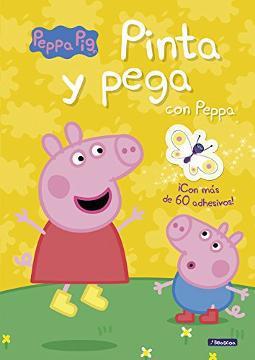 Pinta y pega con Peppa Portada de Pinta y pega con Peppa