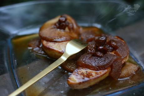 Foie Gras con manzanas al moscatel 04