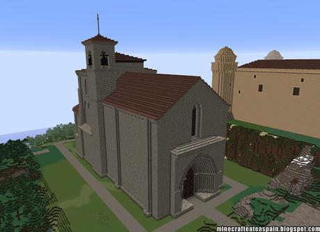 Réplica Minecraft de la Iglesia de Santa María de Siones, Burgos, España.