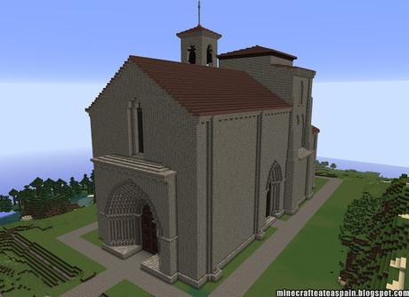 Réplica Minecraft de la Iglesia de Santa María de Siones, Burgos, España.