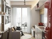 Proyecto para salón-comedor estrecho cocina integrada