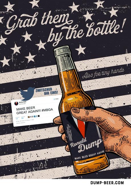 Ronald Dump, la marca de cerveza alemana que parodia al presidente de los EEUU