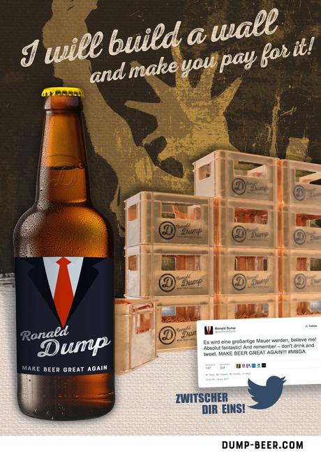 Ronald Dump, la marca de cerveza alemana que parodia al presidente de los EEUU