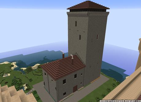 Réplica Minecraft de la Torre Palacio de Villaute, Burgos, España.