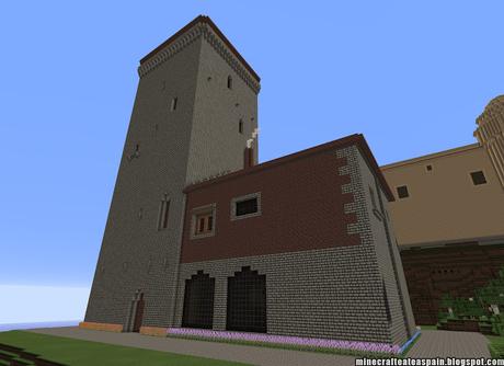 Réplica Minecraft de la Torre Palacio de Villaute, Burgos, España.