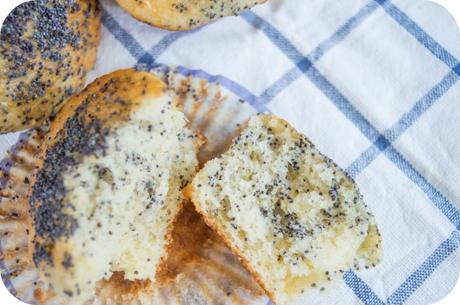 Muffins de limon y semillas de amapola