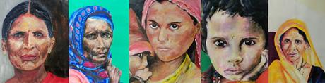 Exposición solidaria de Mujer a Mujer. Retratos de India