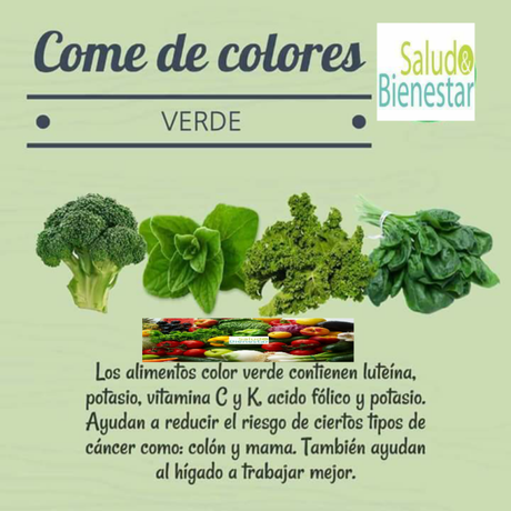Come con mucho color y tendrás muy buena salud!