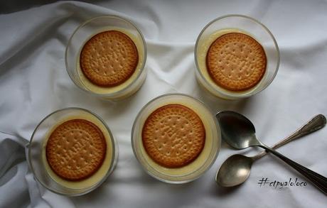 Natillas con galleta