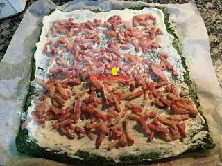 ROLLO DE ESPINACAS, QUESO CREMA Y BACON EN THERMOMIX Y TRADICIONAL