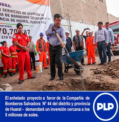 GORE LIMA INICIA EDIFICACIÓN  Y EQUIPAMIENTO DE COMPAÑÍA DE BOMBEROS SALVADORA N° 44 DE HUARAL…