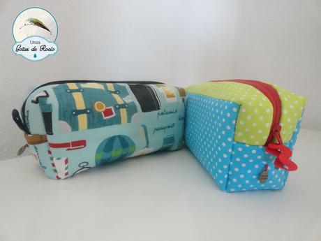 Estuches con bolsillos movibles.