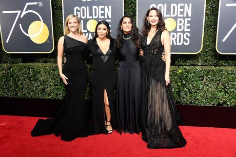 Reese Witherspoon, Eva Longoria, Salma Hayek y Ashley Judd (AFP)