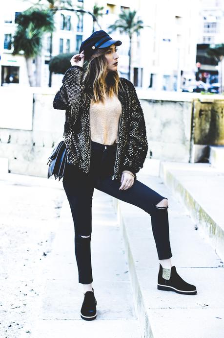 CÓMO COMBINAR: BOMBER DE LENTEJUELAS CÓMO COMBINAR: BOMBER DE LENTEJUELAS