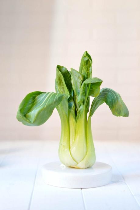 Pack Choi salteado con setas Pack Choi salteado con setas