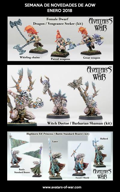 Triplete de lanzamientos de enero desde Avatars of War