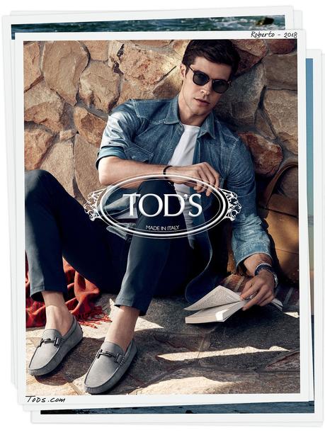 Roberto Bolle and  Kendall Jenner by Tod's Spring / Summer 2018