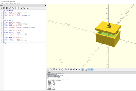 Introducción al modelado 3d con OpenSCAD para electrónicos