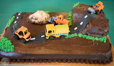 Tarta “camiones en la obra”, una fantástica sorpresa de cumpleaños