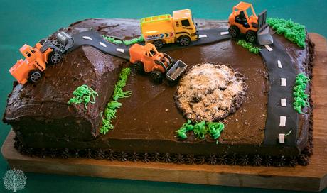 Tarta “camiones en la obra”, una fantástica sorpresa de cumpleaños