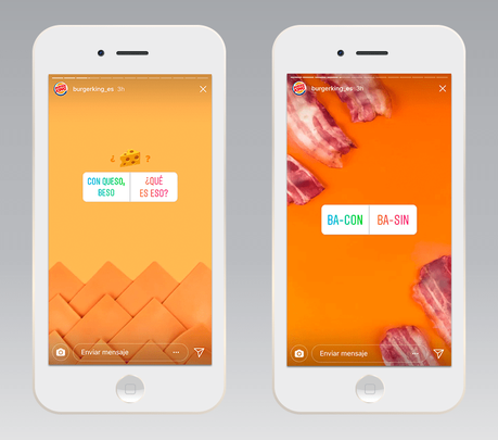 Burger King permite pedir hamburguesas a través de Instagram Stories