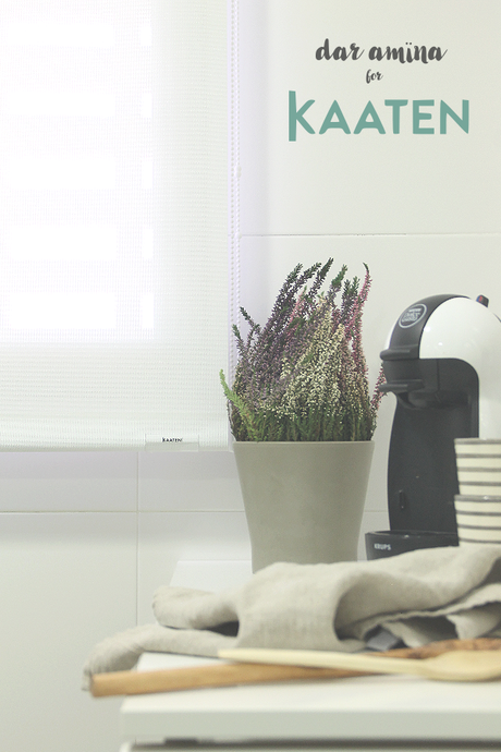 Estores Kaaten en la cocina