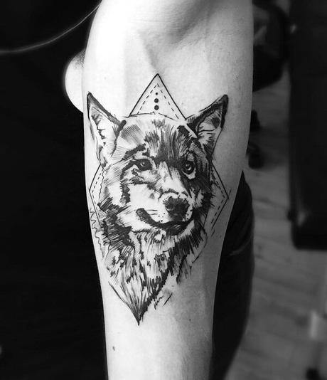 40 ideas de tatuajes de Perros (Parte 1)