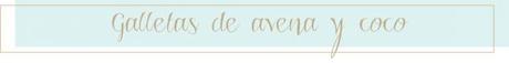 Galletas de avena y coco