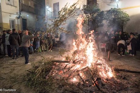 Jaén, la carrera de San Antón y las lumbres