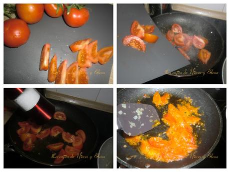 Macarrones Primavera cocidos en su salsa