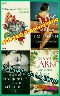 Sorteo 2º aniversario del blog La huella de los libros