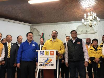 Registran PAN, PRD y MC coalición Por el Estado de México al Frente