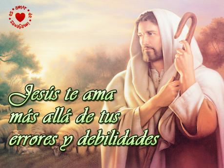 Jesús te ama más allá de tus errores y debilidades