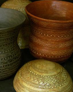 La decoración de un vaso campaniforme del arenero de Miguel Ruiz, de Madrid.   Réplicas de vasos campaniformes, entrada séptima.