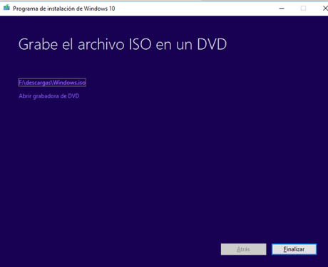 Como obtener un  disco  de arranque de W10 y no morir en el intento