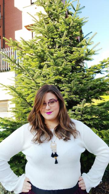 Falda de Tul + punto y perlas ~ Plus size woman