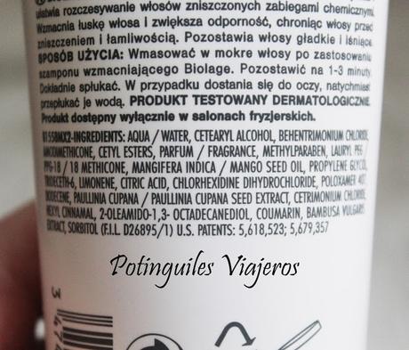 Acondicionar capilar Biolage de Matrix para reparar cabellos dañados Acondicionar capilar Biolage de Matrix para reparar cabellos dañados