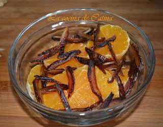 Ensalada de naranja con agua de azahar