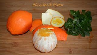 Ensalada de naranja con agua de azahar