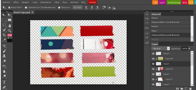 Crea Tus Propios Washi Tape En Línea Con Photopea Crea Tus Propios Washi Tape En Línea Con Photopea