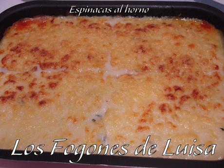 ESPINACAS AL HORNO