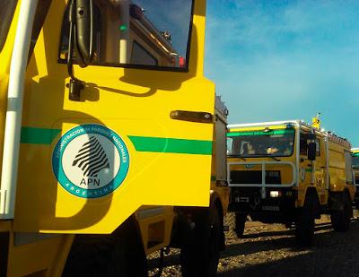 Llegaron 3 nuevas autobombas para el Parque Nacional Nahuel Huapi