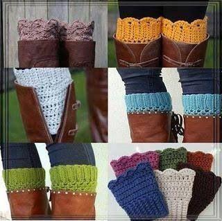 IDEA: FALSOS CALCETINES DE CROCHET IDEA: FALSOS CALCETINES DE CROCHET
