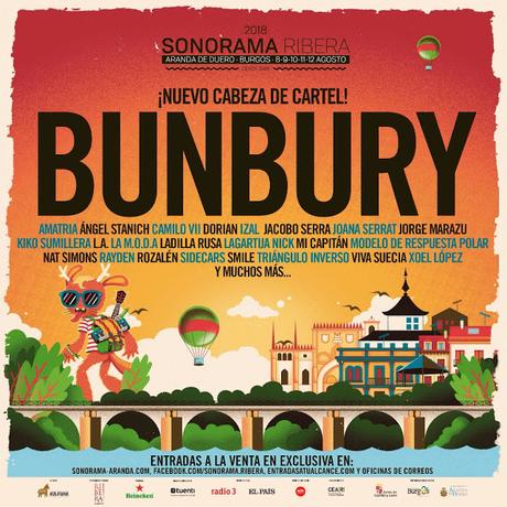 El Sonorama Ribera 2018 confirma a Bunbury como cabeza de cartel