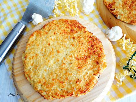 Base de pizza de coliflor Base de pizza de coliflor