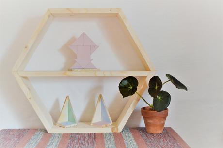 DIY TUTORIAL - ESTANTERÍAS TRIÁNGULO Y HEXÁGONO