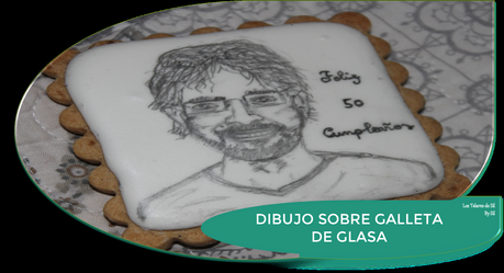 DIBUJO SOBRE GALLETA DE GLASA