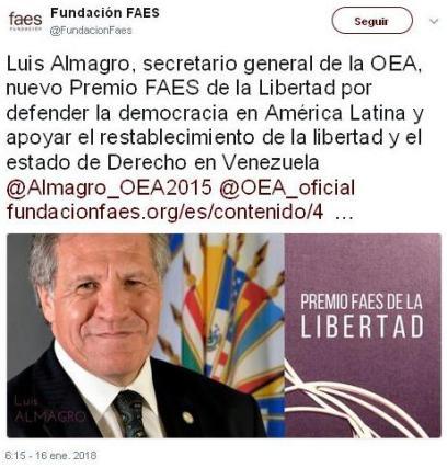 El “premio” para Almagro